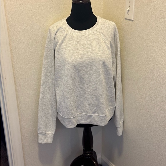 T|S By Thrive Societe Gray White Heather Soft Pullover Brushed Luxe XL $98 - Picture 2 of 7